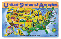 USA Wood Puzzle